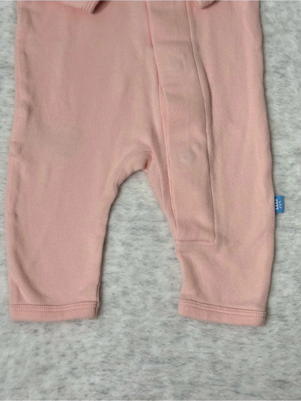 Simply Magnetic Me Peach Salmon Footless Sleeper 0-3M Baby Girl Organic Cotton